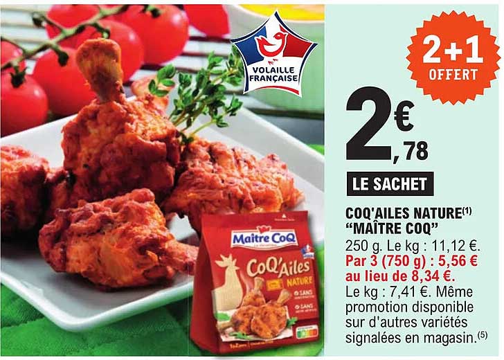 coq'ailes nature "maître coq"