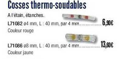 cosses thermo-soudables