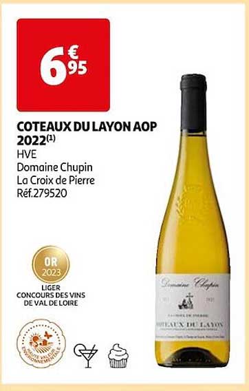 coteaux du layon aop 2022 hve domaine chupin la croix de pierre