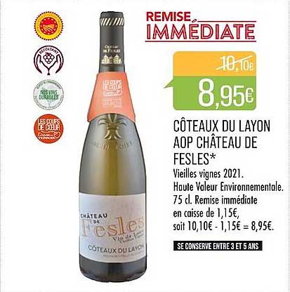 côteaux du layon aop château de fesles