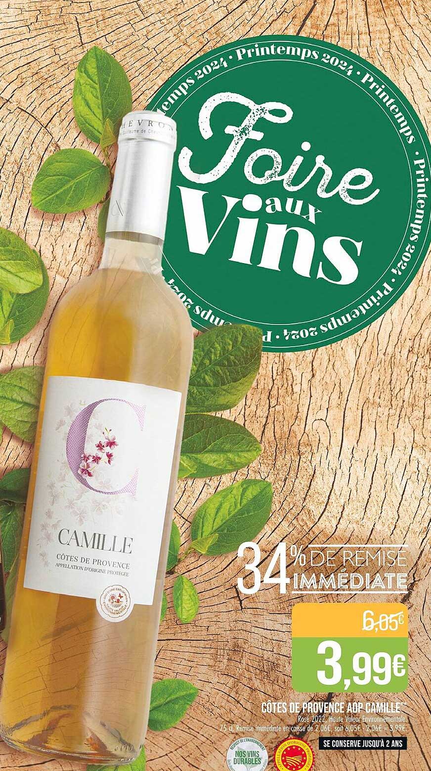 côtes de provence aop camille