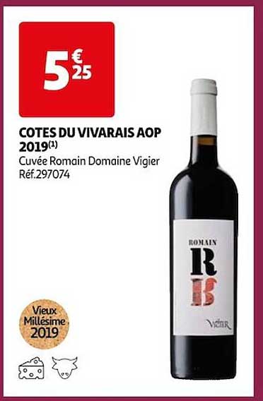 Côtes Du Vivarais Aop 2019 Cuvée Romain Domaine Vigier
