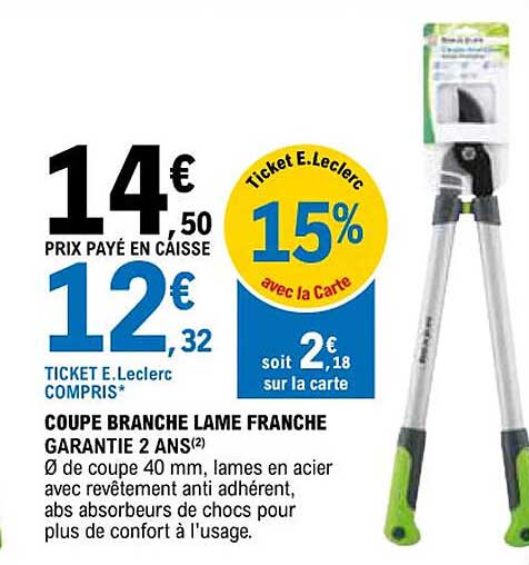 coupe branche lame franche