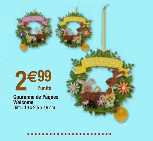 Couronne De Pâques Welcome