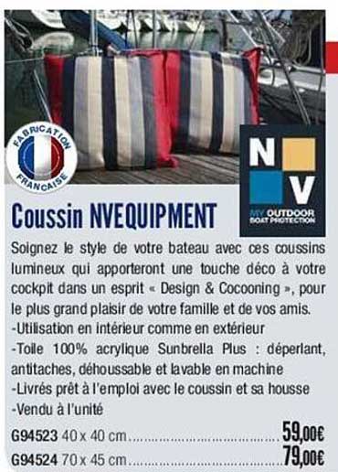 coussin nvequipment