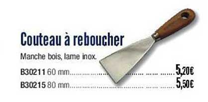 Couteau à Reboucher