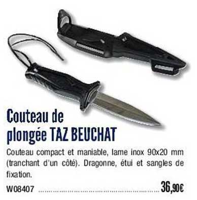 couteau de plongée taz beuchat