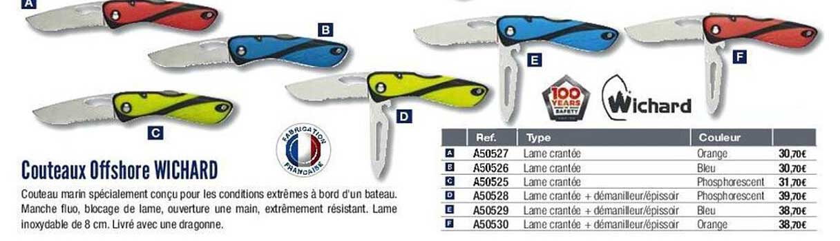 couteau offshore wichard