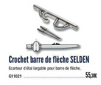 crochet barre de flèche selden