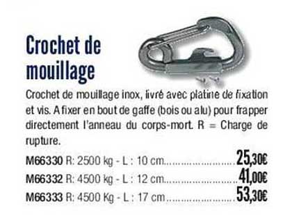 crochet de mouillage