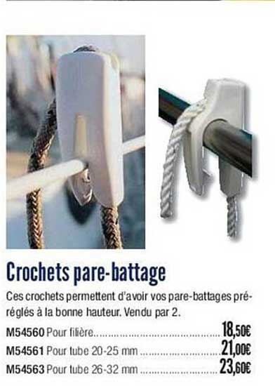 crochets pare-battage