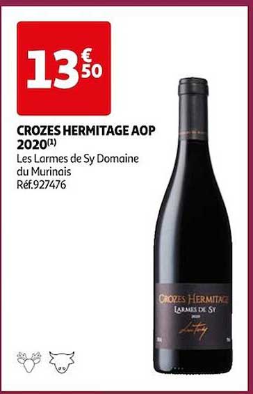 crozes hermitage aop 2020 les larmes de sy domaine du murinais