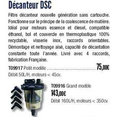 décanteur dsc