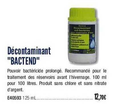 Décontaminant "bactend"
