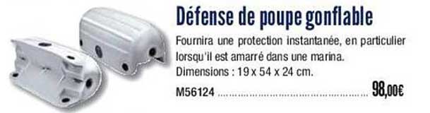 défense de poupe gonflable