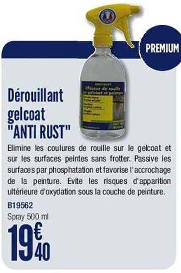 dérouillant gelcoat "anti rust"