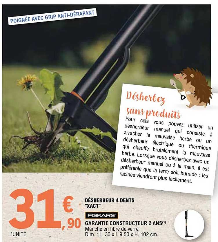 désherbeur 4 dents "xact"