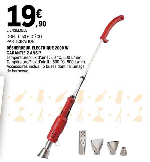 désherbeur électrique 2000 w