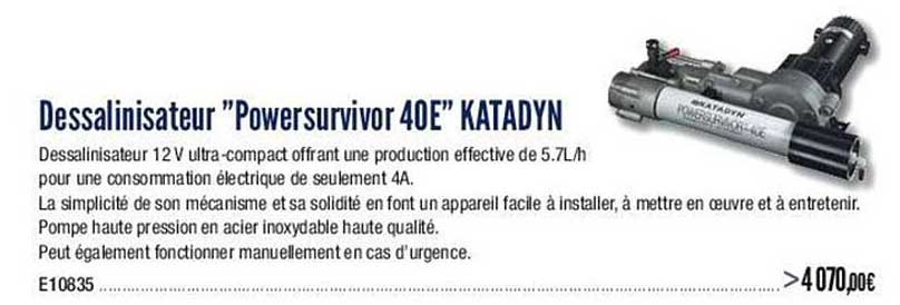 dessalinisateur "powersurvivor 40e" katadyn