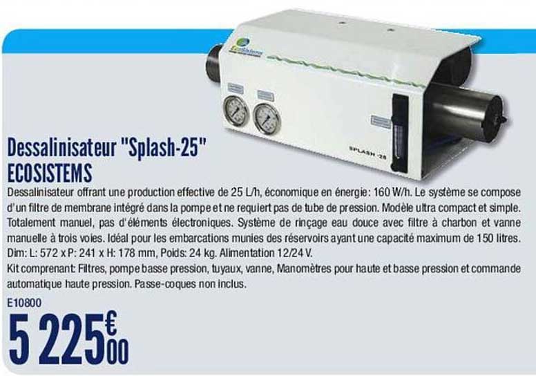 dessalinisateur "splash-25" ecosistems