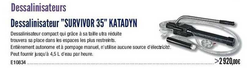 dessalinisateur "survivor 35" katadyn