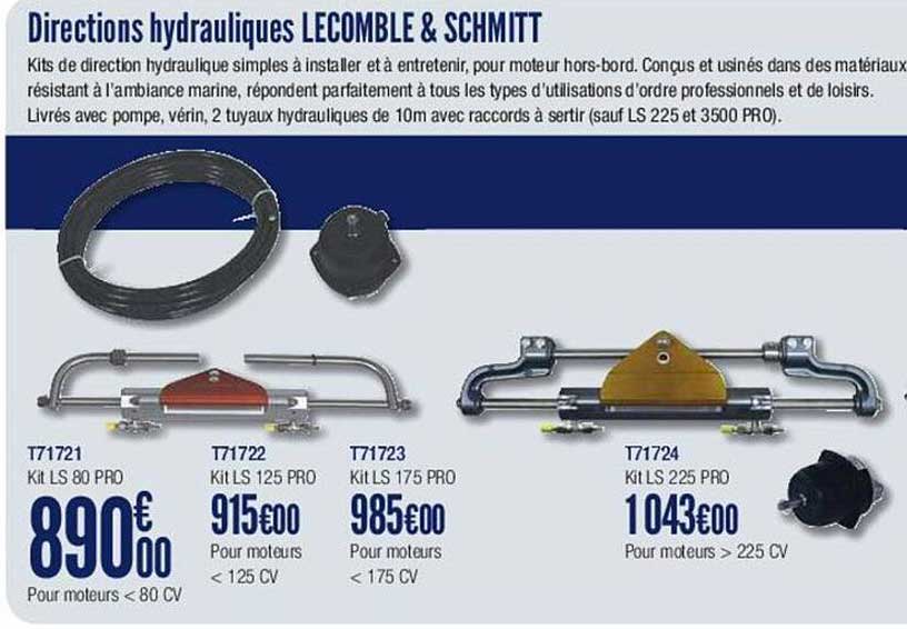 directions hydrauliques lecomble & schmitt