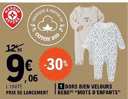 dors bien velours bébé "mots d'enfants"