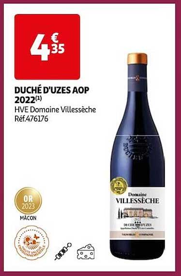 Duchée D'uzes Aop 2022 Hve Domaine Villessèche