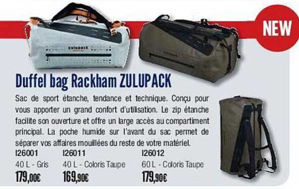 duffel bag rackham zulupack