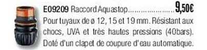 e09209 raccord aquastop