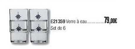 E21359 Verre à Eau Set De 6