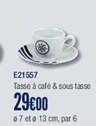 e21557 tasse à café & sous tasse