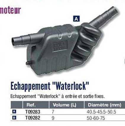 échappement "waterlock"