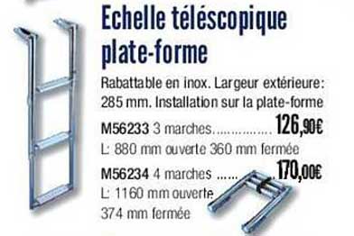 échelle Télescopique Plate-forme