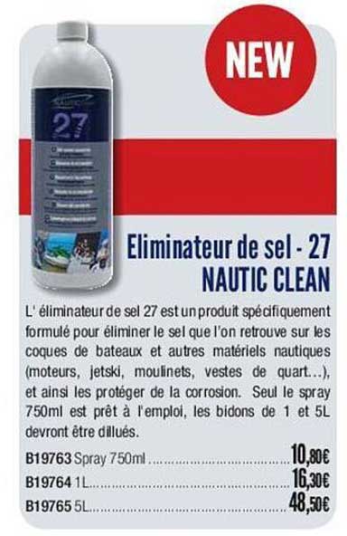 eliminateur de sel - 27 nautic clean