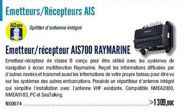 émetteur / récepteur ais700 raymarine