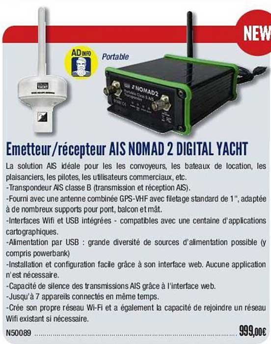 émetteur/ récepteur ais nomad 2 digital yacht