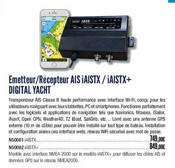 émetteur/récepteur ais iaistx / iaistx+ digital yacht