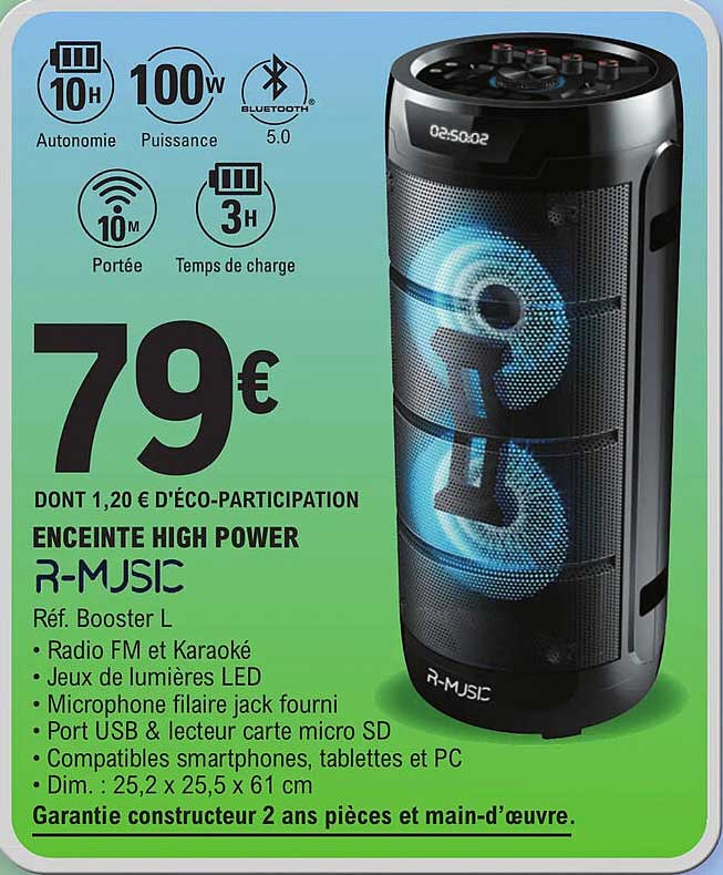 enceinte high power r-music
