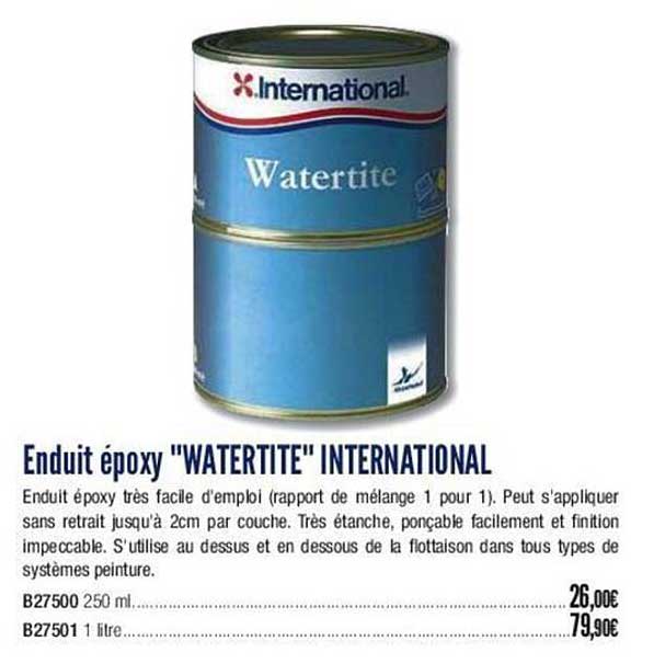 enduit époxy "watertite" international
