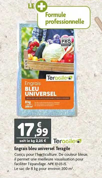 engrais bleu universel teragile