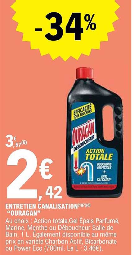 entretien canalisation "ouragan"