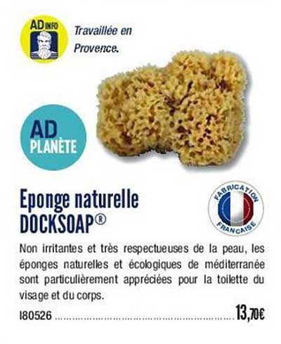 éponge naturelle docksoap