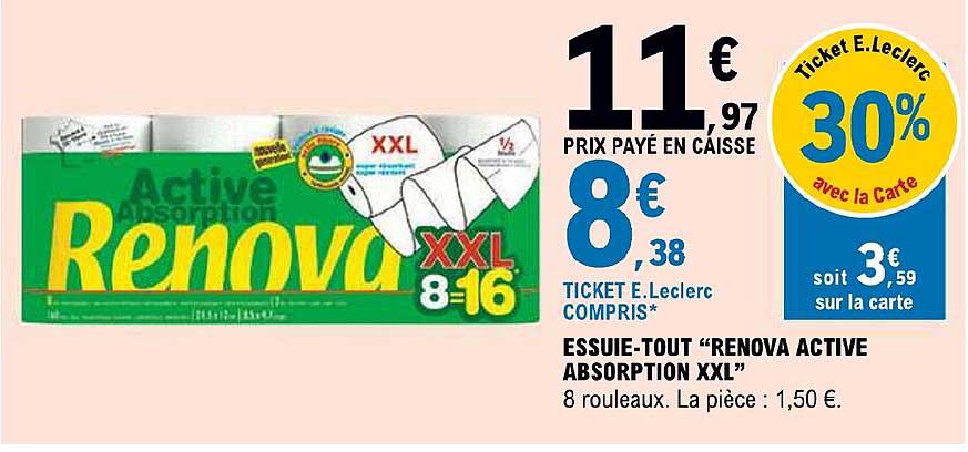 essuie-tout "renova active absorption xxl"