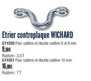 etrier contreplaque wichard