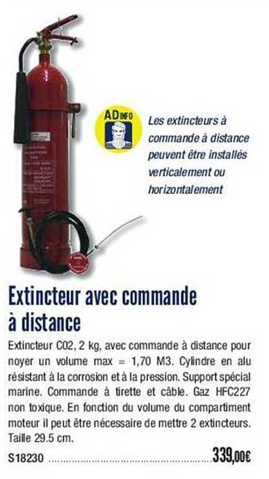 extincteur avec commande à distance