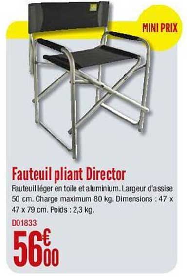 fauteuil pliant director