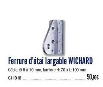 ferrure d'étai largable wichard