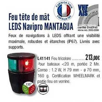 feu tête de mât leds navipro mantagua