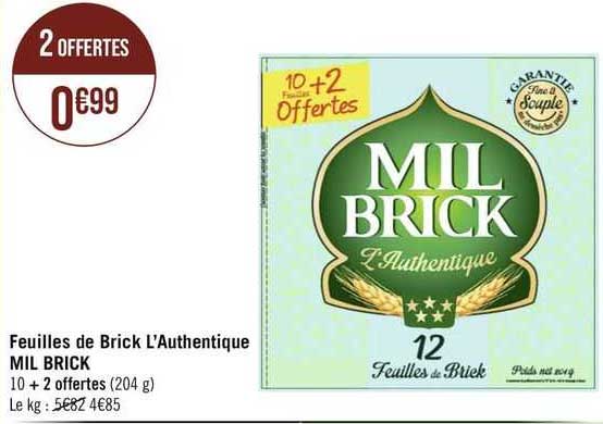 feuilles de brick l'authentique mil brick